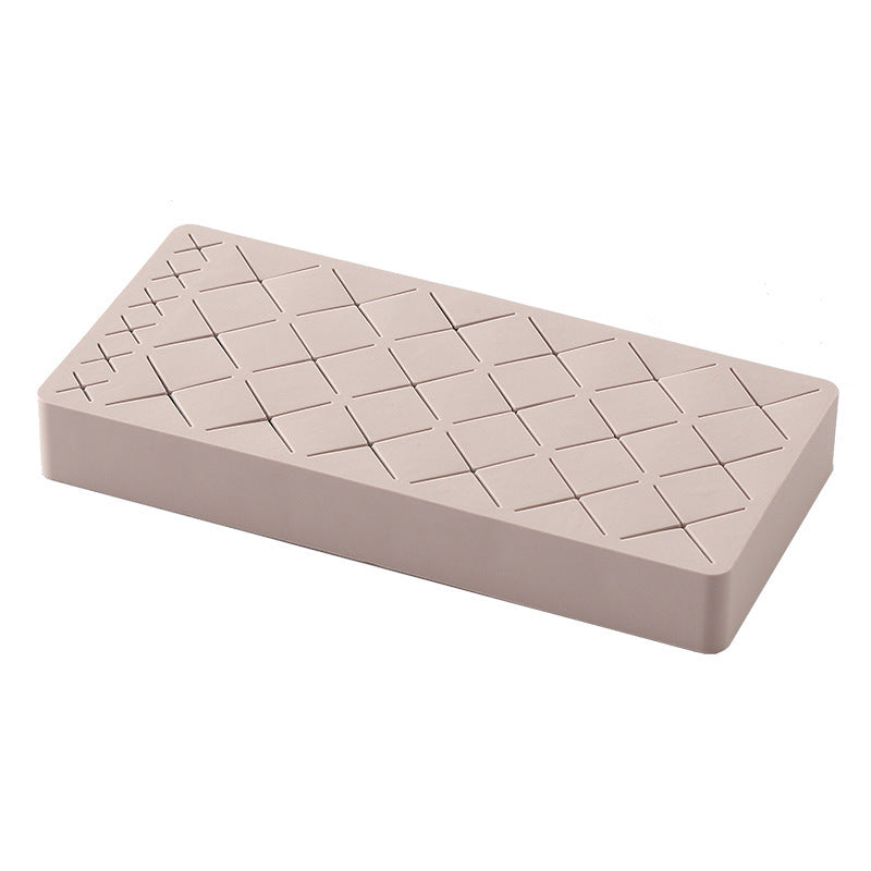Silicone Lipstick Holder Organizer – Compact Makeup Rack for Vanity & Desk Storage