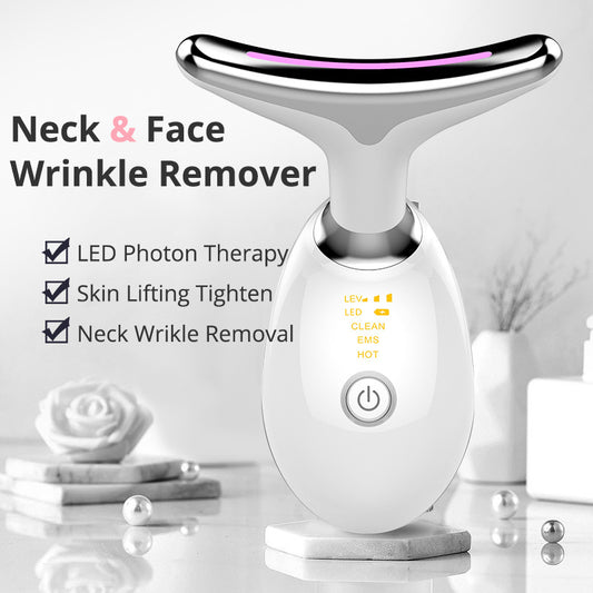 EMS Thermal Neck Lifting Massager – Tighten & Smooth Wrinkles with Electric Microcurrent Therapy