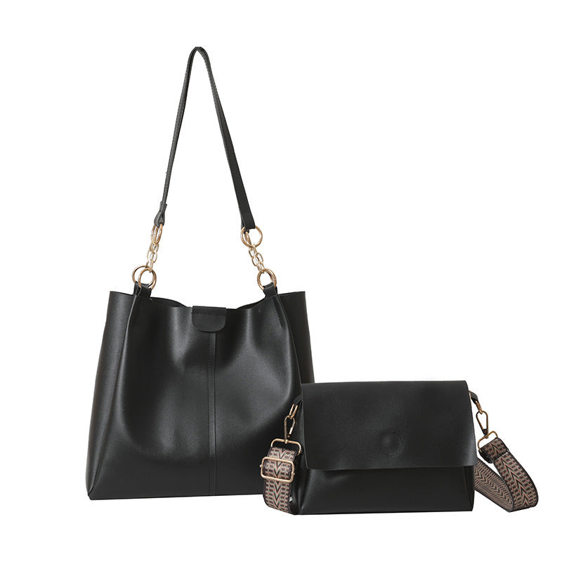 2-Piece Large Capacity Tote Bag Set – Stylish Work & Commuter Handbag for Women