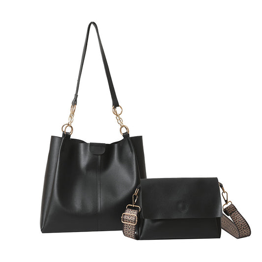 2-Piece Large Capacity Tote Bag Set – Stylish Work & Commuter Handbag for Women